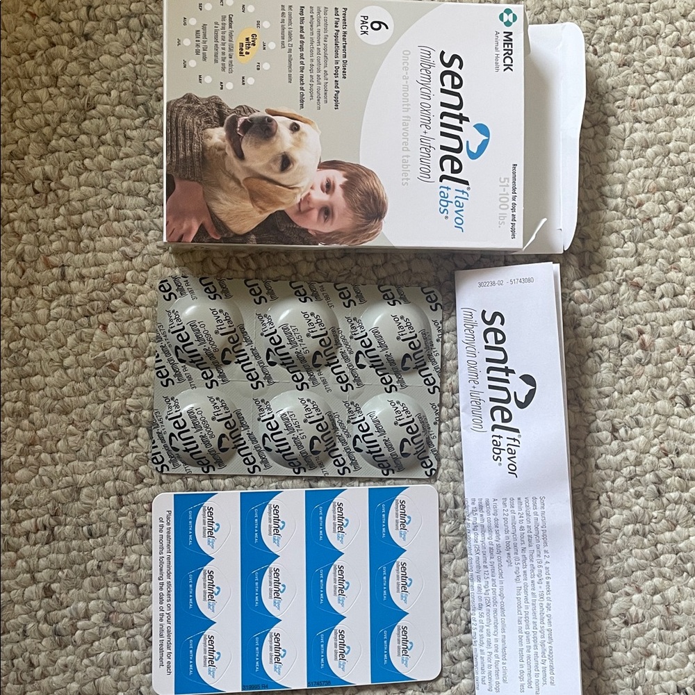 Sentinel flavor Tabs (51-100 lbs) - Picture 4 of 4